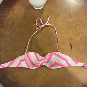 Victoria's Secret Pink and Green Bikini Top